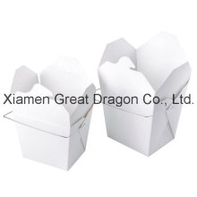 Chinese/Asian Take-out Paper Food Boxes with Metal Wire Handle (TAB1901)